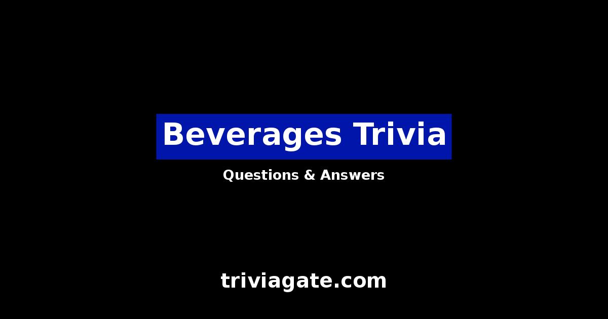 Beverages trivia image