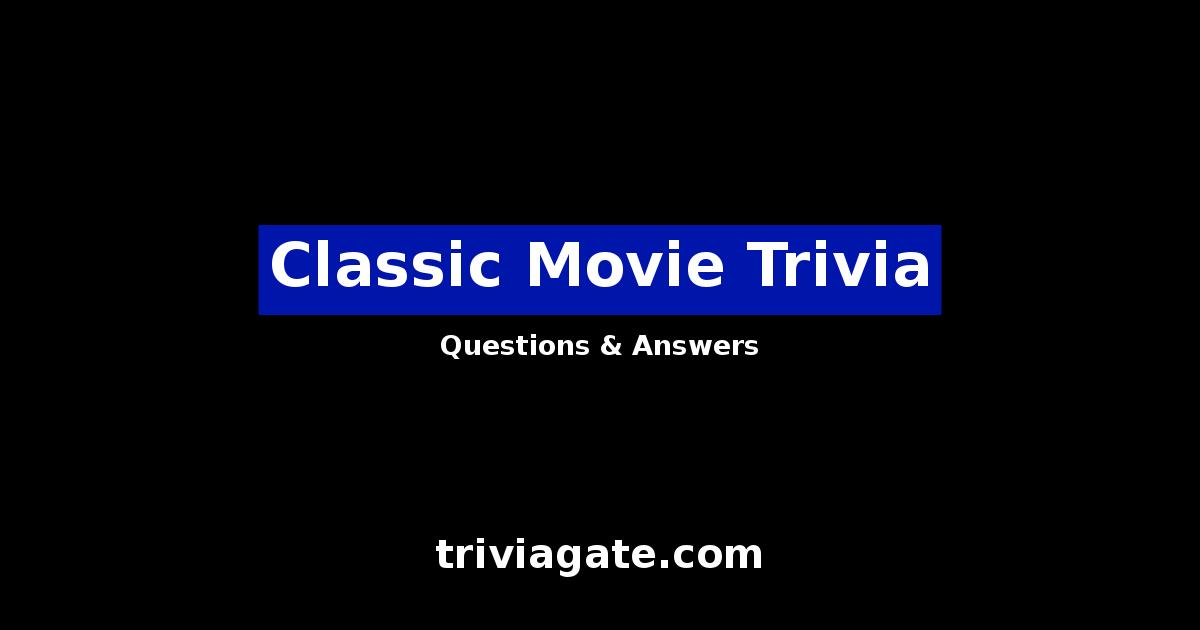 Classic Movie trivia image