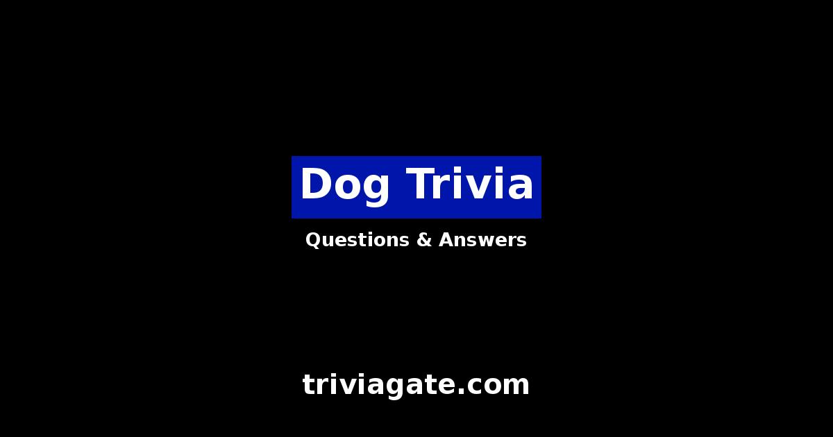 Dog trivia image