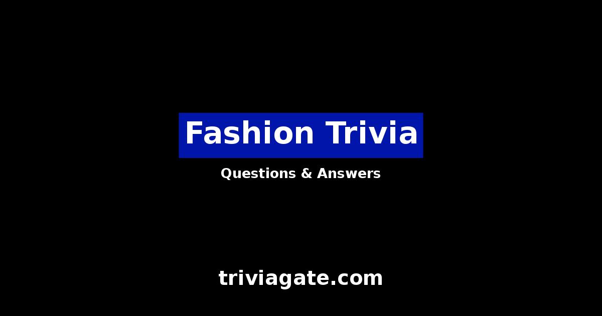 Fashion trivia image