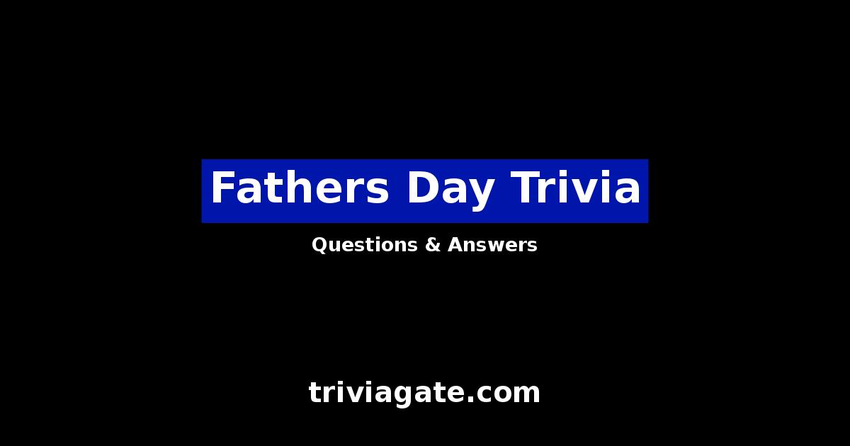 Fathers Day trivia image