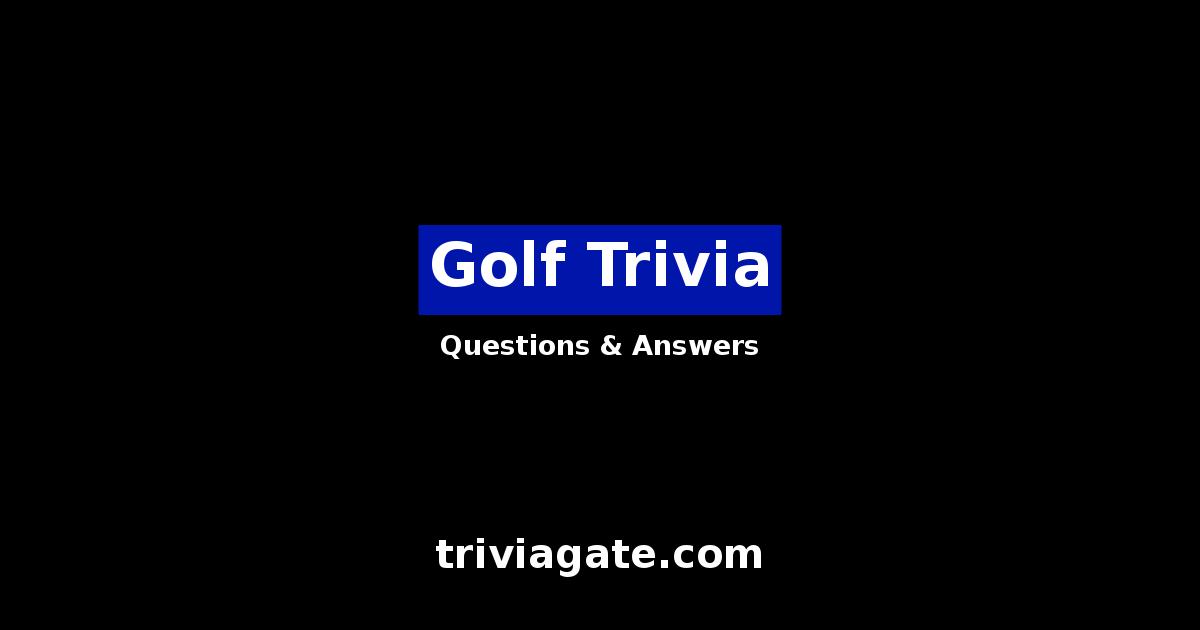 Golf trivia image