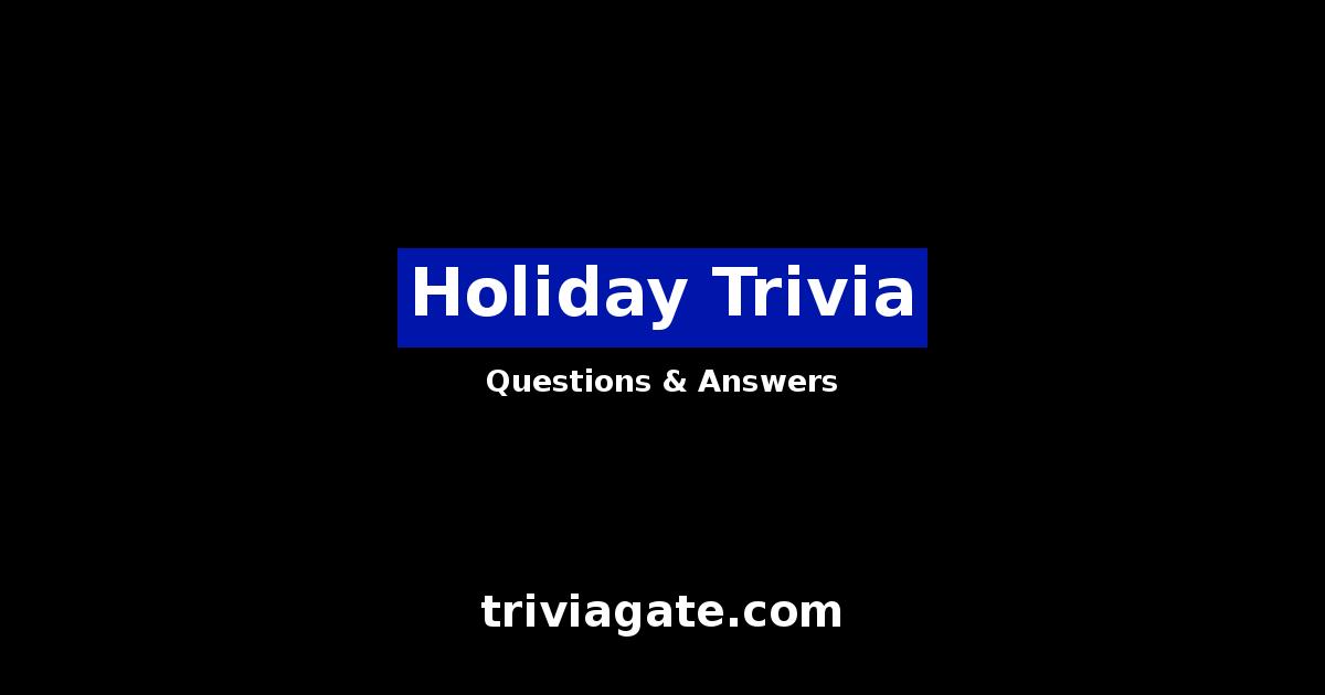 Holiday trivia image