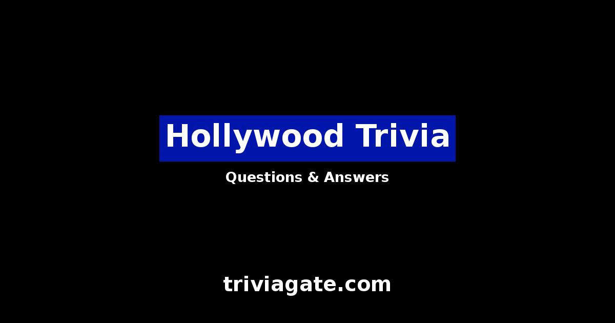 Hollywood trivia image