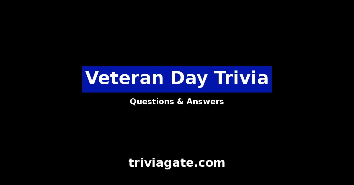 Veteran Day trivia image