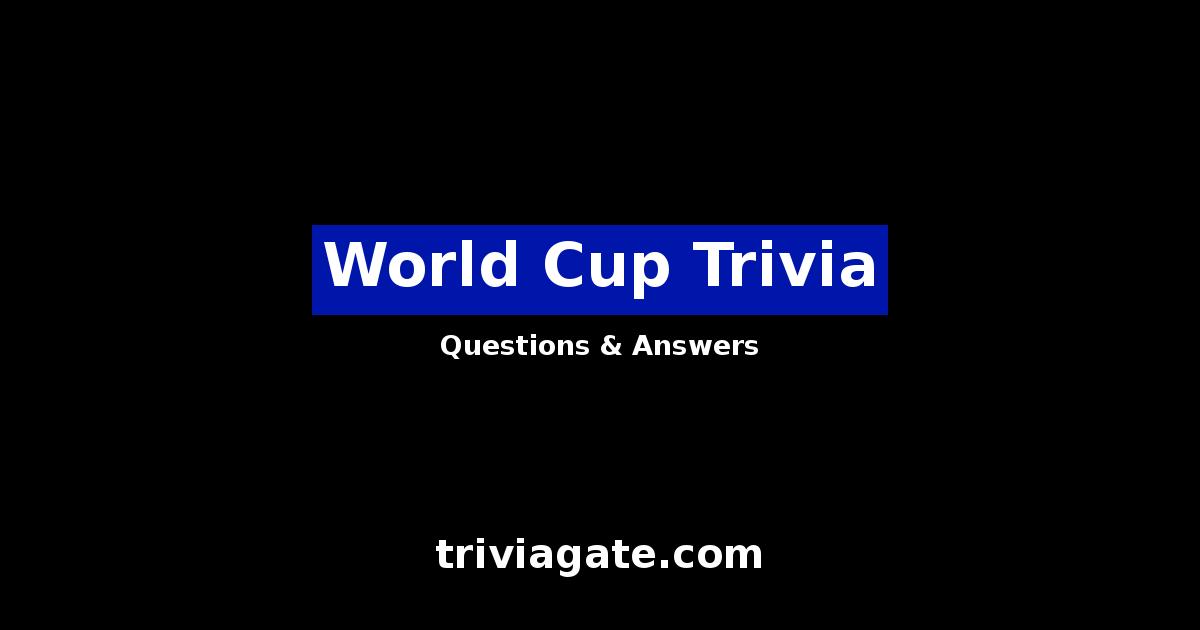 World Cup trivia image